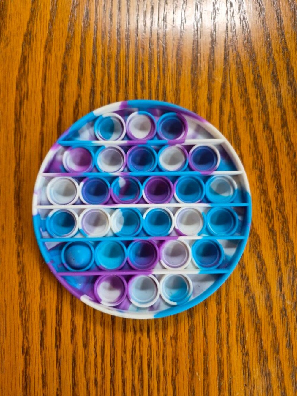 Blue/White/Purple Pop It Fidget Toy Bubble Sensory Toy